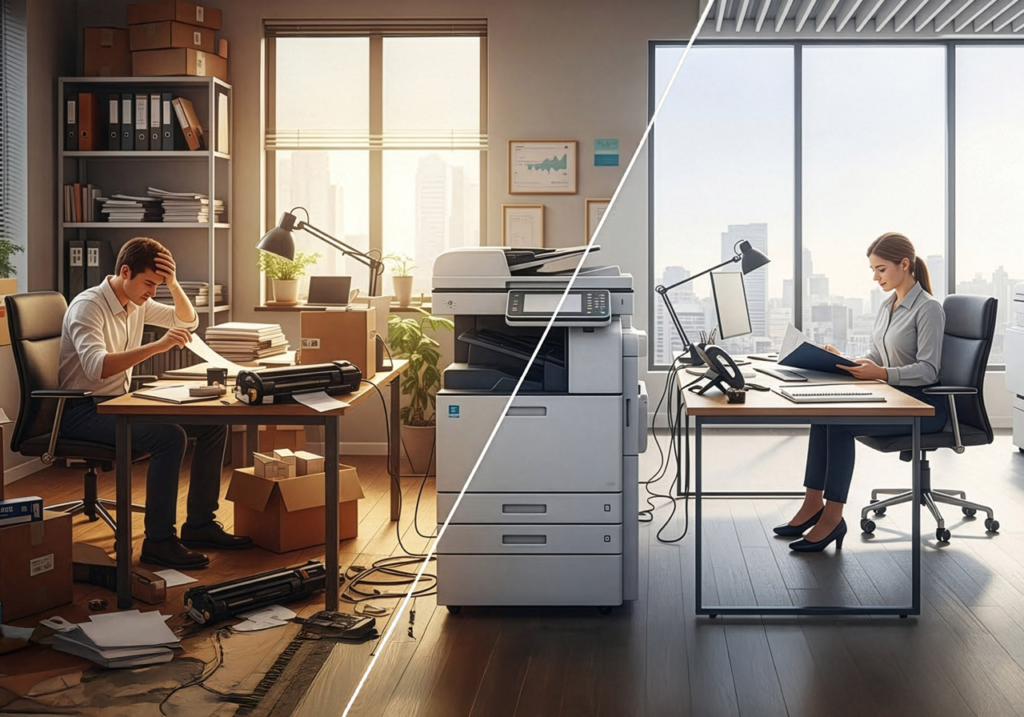 Qual a diferença entre locação de impressora e outsourcing de impressão