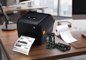 Locação de Impressora Térmica com Etiquetas e Ribbon Inclusos